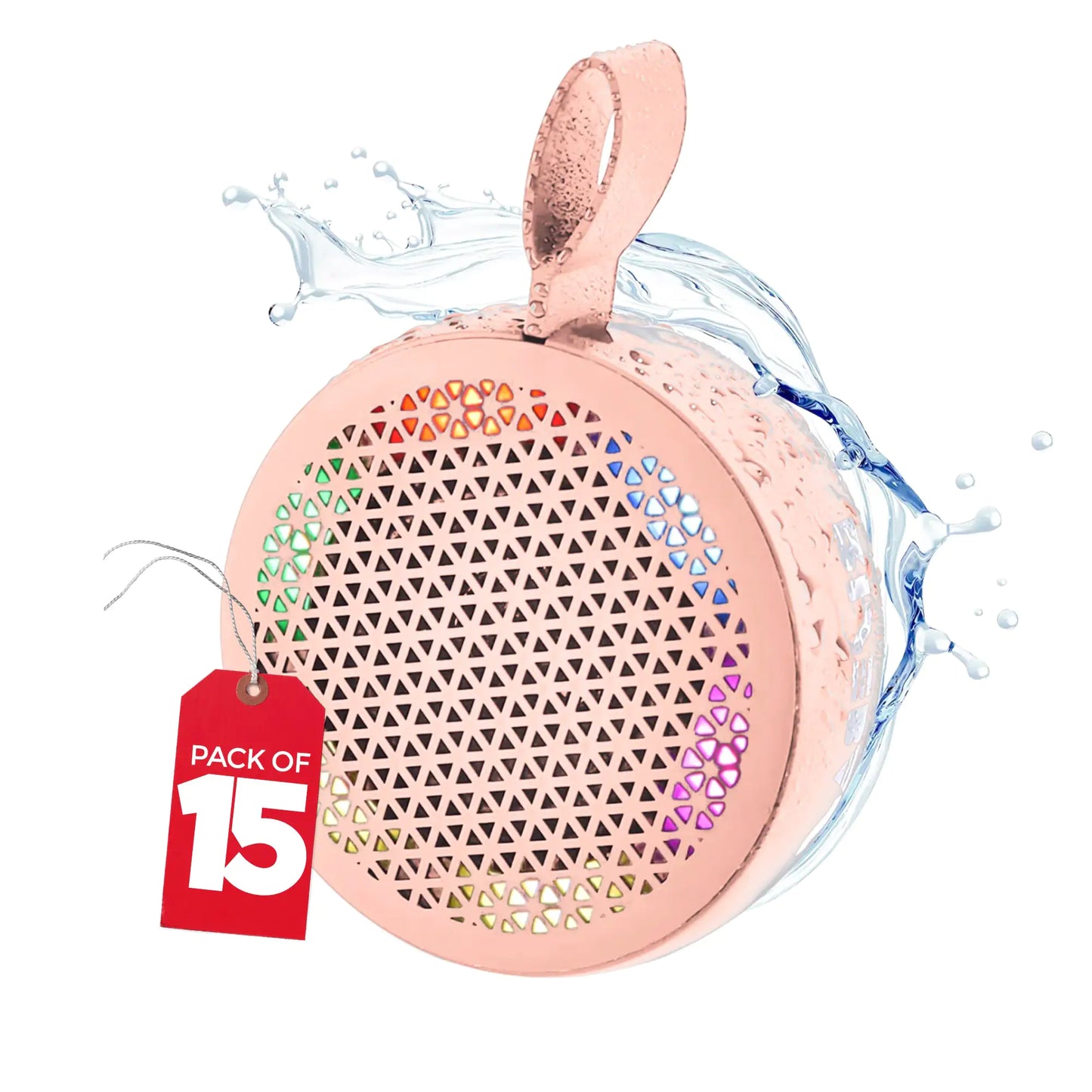 RISEBASS Water Resistant Bluetooth Shower Speaker, Handsfree Portable Speaker