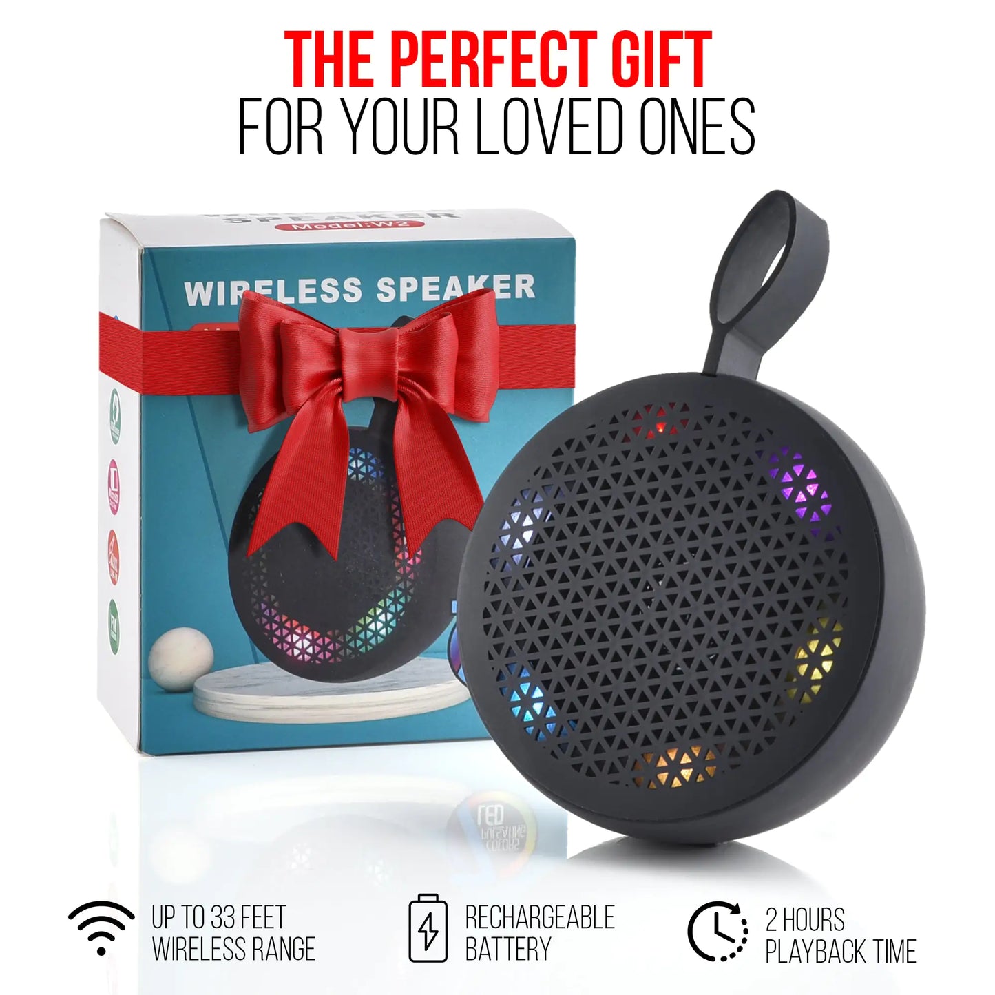 RISEBASS Water Resistant Bluetooth Shower Speaker, Handsfree Portable Speaker